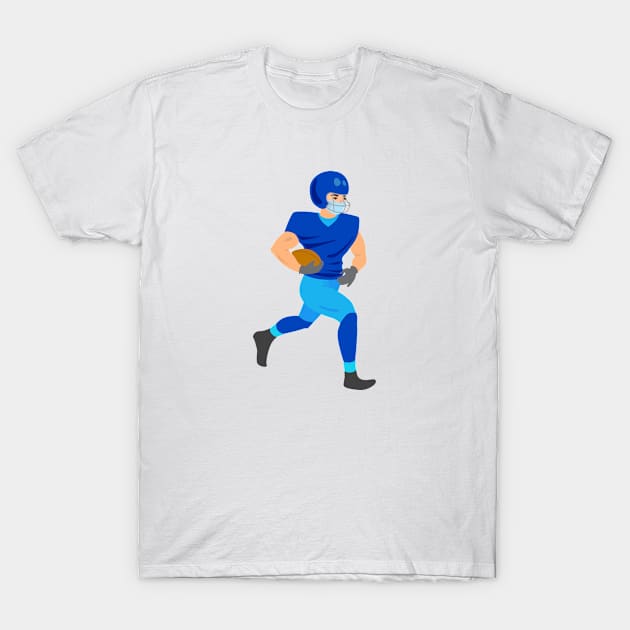 Football player with a mask T-Shirt by unique_design76